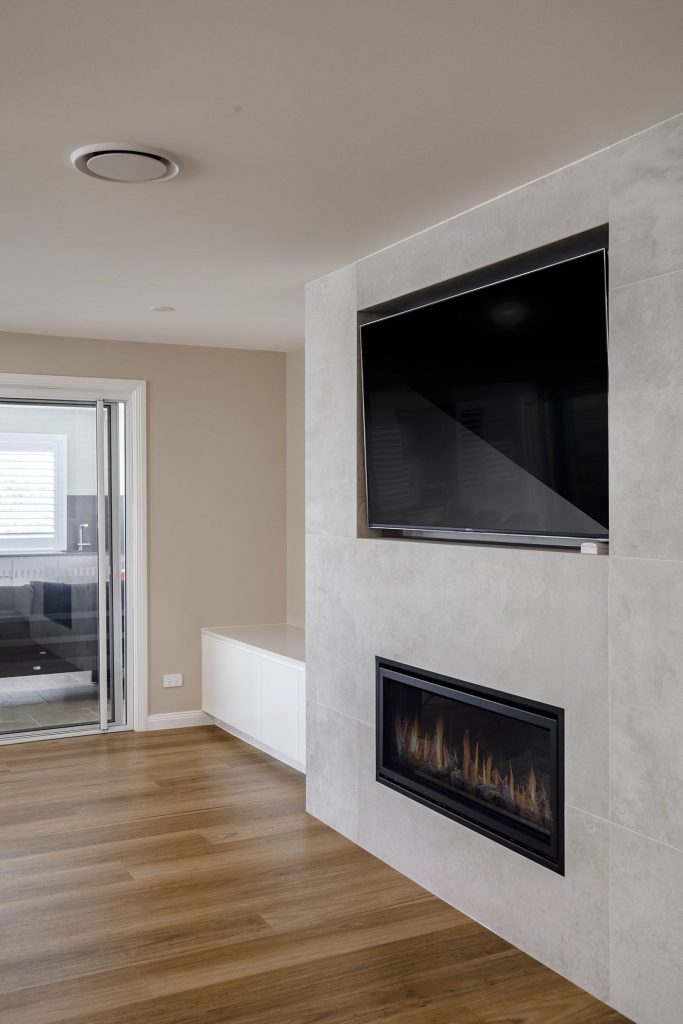 Custom joinery providing stylish storage throughout a renovated home