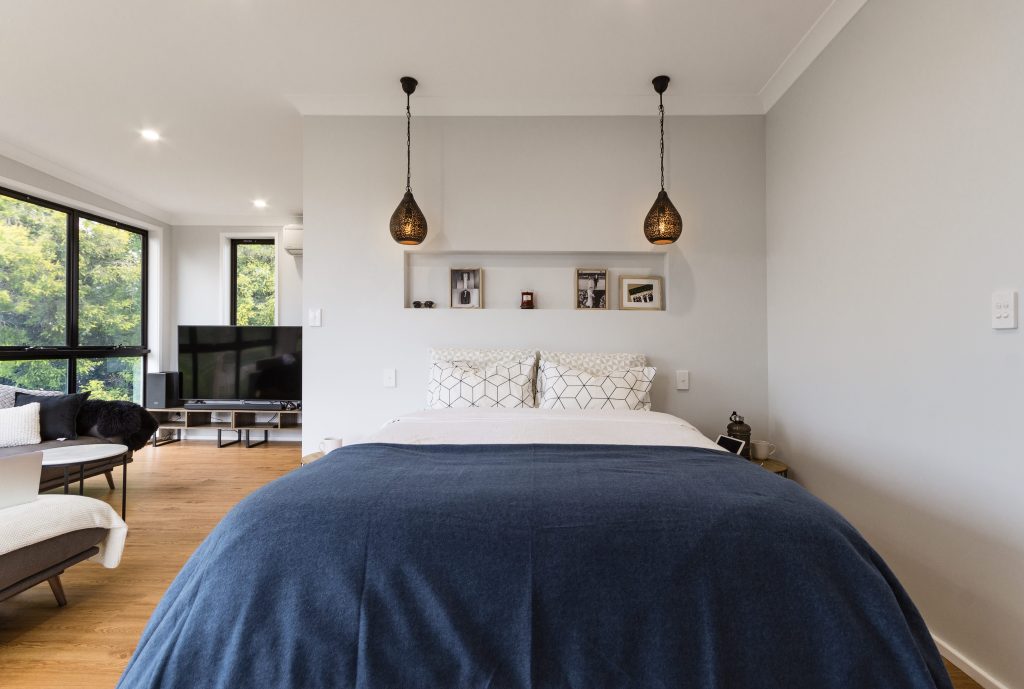 Master bedroom in parents retreat