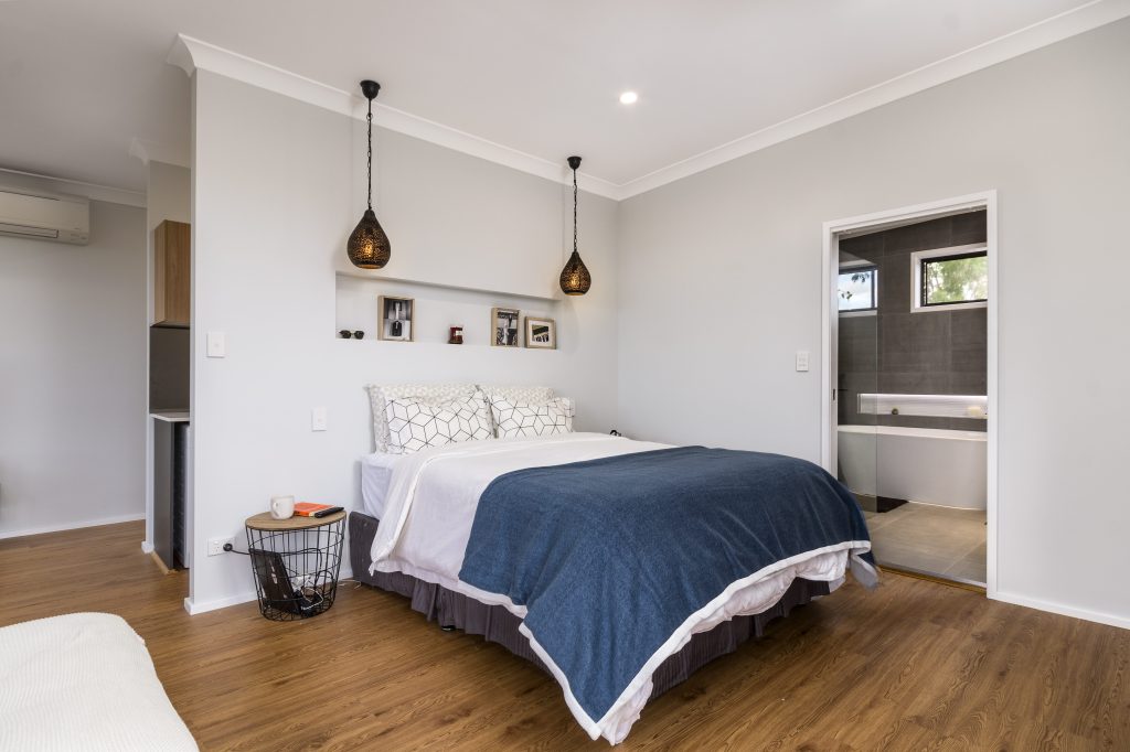 Master bedroom in parents retreat