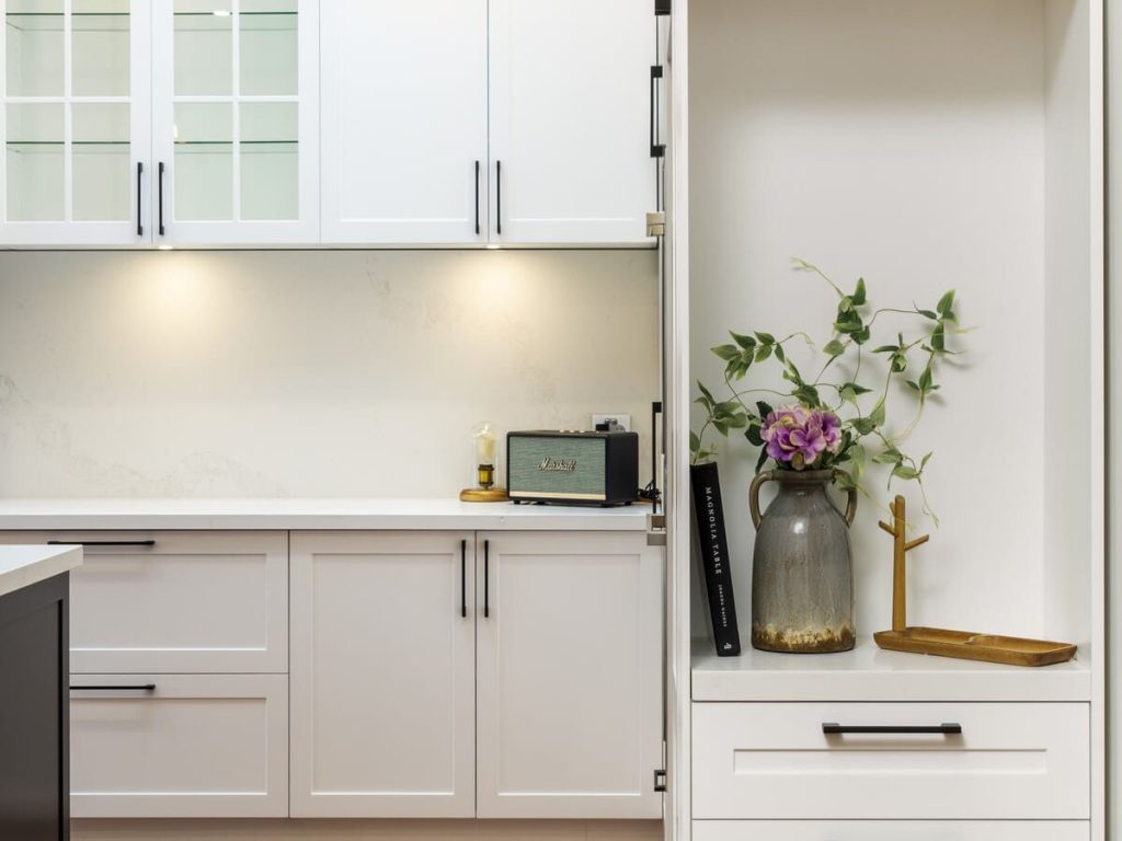 Soft-close custom cabinetry with premium hardware