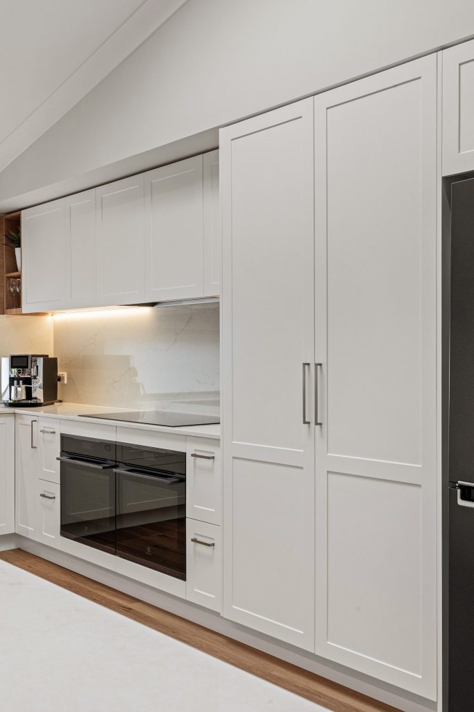 Soft-close custom cabinetry with premium hardware