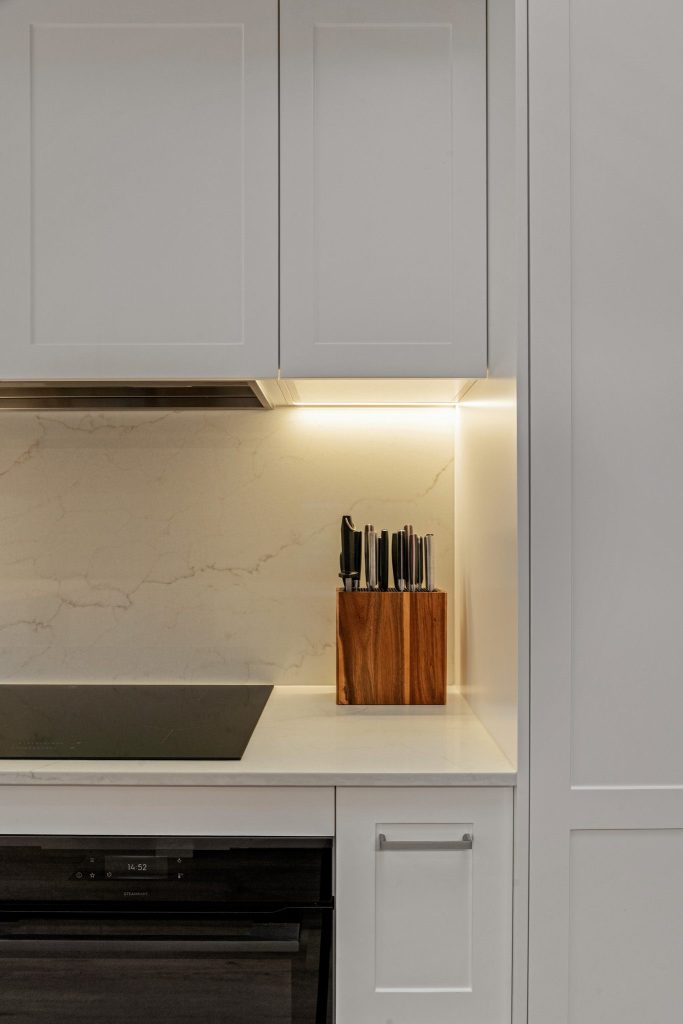 Feature stone splashback