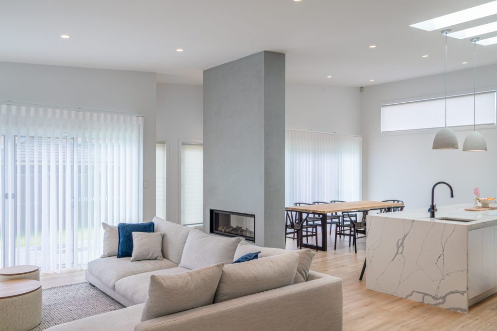 Open-plan family living area created through a custom home extension in The Ponds